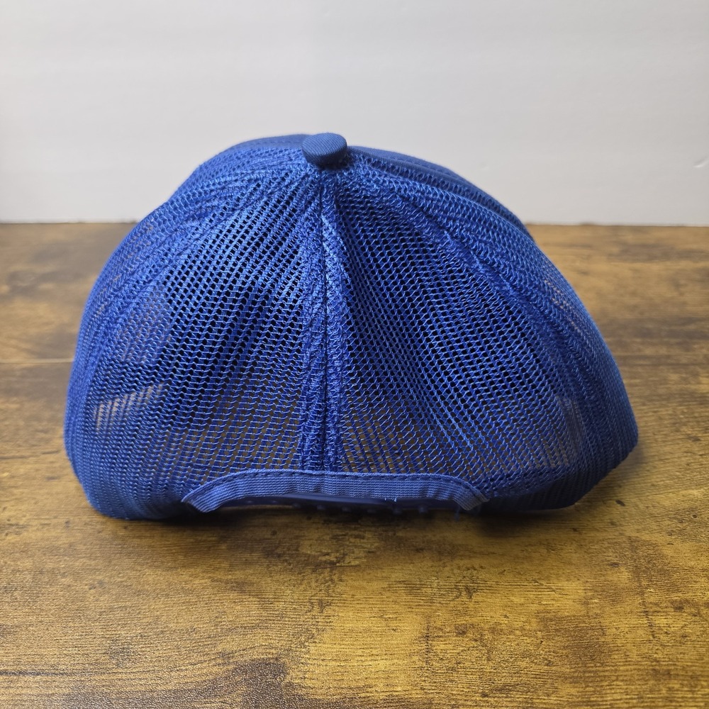 Vintage Pepsi Cola Mesh Trucker Hat Snapback Cap Blue Cintas Made in USA - Picture 5 of 10